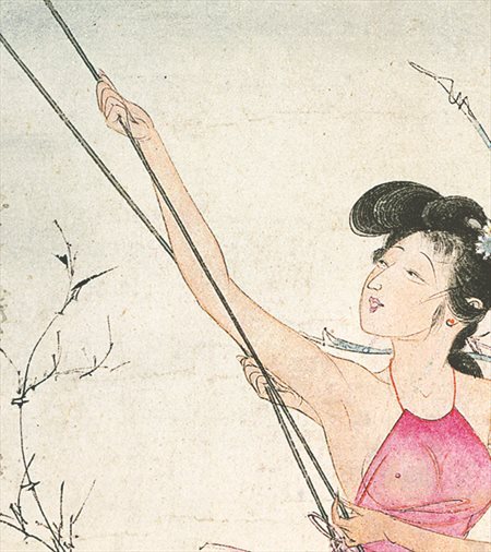 亭湖-胡也佛的仕女画和最知名的金瓶梅秘戏图